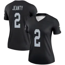 Women's Ashton Jeanty Las Vegas Raiders No.2 Legend Jersey - Black