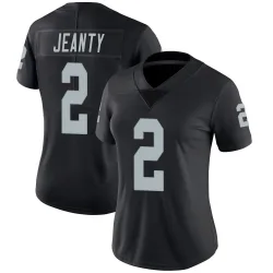 Women's Ashton Jeanty Las Vegas Raiders No.2 Limited Team Color Vapor Untouchable Jersey - Black