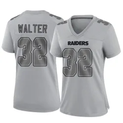 Women's Austin Walter Las Vegas Raiders No.32 Game Atmosphere Fashion Jersey - Gray