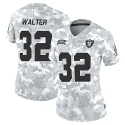 Women's Austin Walter Las Vegas Raiders No.32 Limited 2024 Salute to Service Jersey - Arctic Camo
