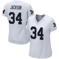 Women's Bo Jackson Las Vegas Raiders No.34 Game Jersey - White