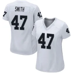 Women's Brandon Smith Las Vegas Raiders No.47 Game Jersey - White