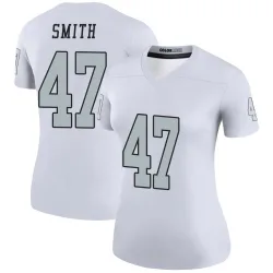 Women's Brandon Smith Las Vegas Raiders No.47 Legend Color Rush Jersey - White