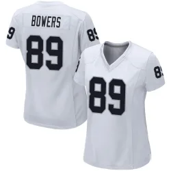 Women's Brock Bowers Las Vegas Raiders No.89 Game Jersey - White