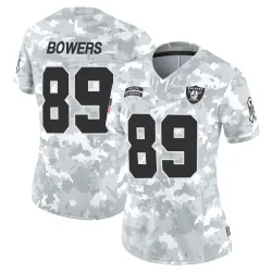 Women's Brock Bowers Las Vegas Raiders No.89 Limited 2024 Salute to Service Jersey - Arctic Camo