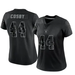 Women's Bryce Cosby Las Vegas Raiders No.44 Limited Reflective Jersey - Black