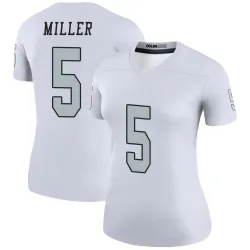 Women's Cam Miller Las Vegas Raiders No.5 Legend Color Rush Jersey - White