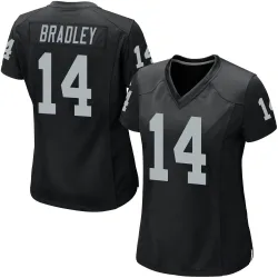 Women's Carter Bradley Las Vegas Raiders No.14 Game Team Color Jersey - Black