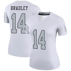 Women's Carter Bradley Las Vegas Raiders No.14 Legend Color Rush Jersey - White