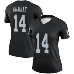 Women's Carter Bradley Las Vegas Raiders No.14 Legend Jersey - Black