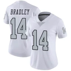 Women's Carter Bradley Las Vegas Raiders No.14 Limited Color Rush Jersey - White