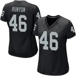 Women's Carter Runyon Las Vegas Raiders No.46 Game Team Color Jersey - Black