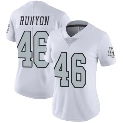 Women's Carter Runyon Las Vegas Raiders No.46 Limited Color Rush Jersey - White