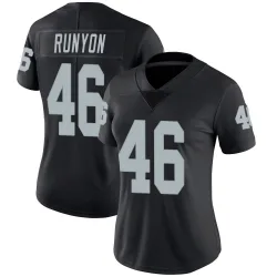 Women's Carter Runyon Las Vegas Raiders No.46 Limited Team Color Vapor Untouchable Jersey - Black