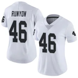 Women's Carter Runyon Las Vegas Raiders No.46 Limited Vapor Untouchable Jersey - White