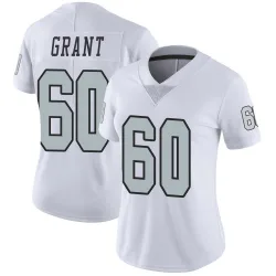 Women's Charles Grant Las Vegas Raiders No.60 Limited Color Rush Jersey - White