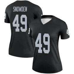 Women's Charles Snowden Las Vegas Raiders No.49 Legend Jersey - Black