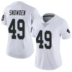 Women's Charles Snowden Las Vegas Raiders No.49 Limited Vapor Untouchable Jersey - White