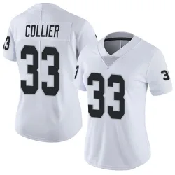 Women's Chris Collier Las Vegas Raiders No.33 Limited Vapor Untouchable Jersey - White