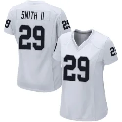 Women's Chris Smith II Las Vegas Raiders No.29 Game Jersey - White