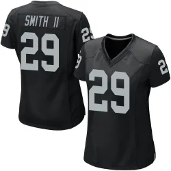 Women's Chris Smith II Las Vegas Raiders No.29 Game Team Color Jersey - Black