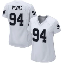 Women's Christian Wilkins Las Vegas Raiders No.94 Game Jersey - White