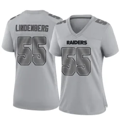 Women's Cody Lindenberg Las Vegas Raiders No.55 Game Atmosphere Fashion Jersey - Gray