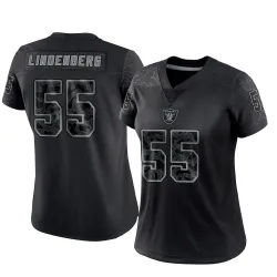 Women's Cody Lindenberg Las Vegas Raiders No.55 Limited Reflective Jersey - Black