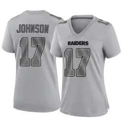 Women's Collin Johnson Las Vegas Raiders No.17 Game Atmosphere Fashion Jersey - Gray