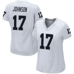 Women's Collin Johnson Las Vegas Raiders No.17 Game Jersey - White