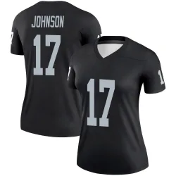 Women's Collin Johnson Las Vegas Raiders No.17 Legend Jersey - Black