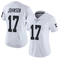 Women's Collin Johnson Las Vegas Raiders No.17 Limited Vapor Untouchable Jersey - White