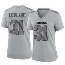 Women's Cre'Von LeBlanc Las Vegas Raiders No.31 Game Atmosphere Fashion Jersey - Gray