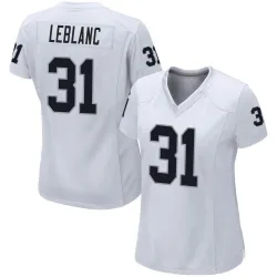 Women's Cre'Von LeBlanc Las Vegas Raiders No.31 Game Jersey - White