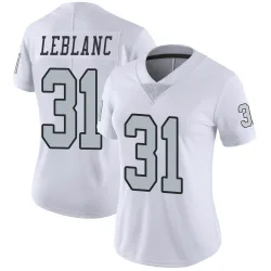 Women's Cre'Von LeBlanc Las Vegas Raiders No.31 Limited Color Rush Jersey - White