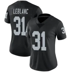 Women's Cre'Von LeBlanc Las Vegas Raiders No.31 Limited Team Color Vapor Untouchable Jersey - Black