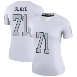 Women's DJ Glaze Las Vegas Raiders No.71 Legend Color Rush Jersey - White