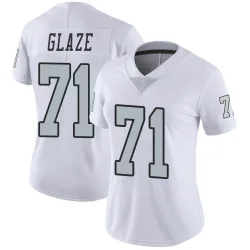 Women's DJ Glaze Las Vegas Raiders No.71 Limited Color Rush Jersey - White
