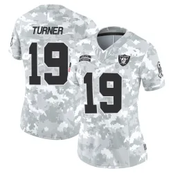 Women's DJ Turner Las Vegas Raiders No.19 Limited 2024 Salute to Service Jersey - Arctic Camo