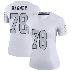 Women's Dalton Wagner Las Vegas Raiders No.78 Legend Color Rush Jersey - White