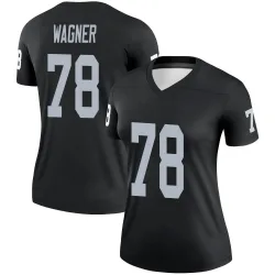 Women's Dalton Wagner Las Vegas Raiders No.78 Legend Jersey - Black