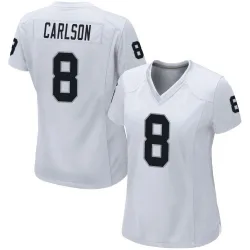 Women's Daniel Carlson Las Vegas Raiders No.8 Game Jersey - White