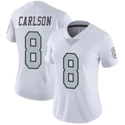 Women's Daniel Carlson Las Vegas Raiders No.8 Limited Color Rush Jersey - White