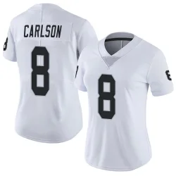 Women's Daniel Carlson Las Vegas Raiders No.8 Limited Vapor Untouchable Jersey - White