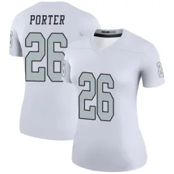 Women's Darien Porter Las Vegas Raiders No.26 Legend Color Rush Jersey - White