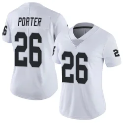 Women's Darien Porter Las Vegas Raiders No.26 Limited Vapor Untouchable Jersey - White