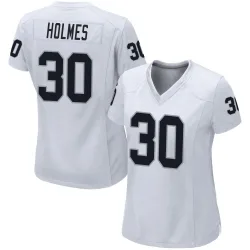 Women's Darnay Holmes Las Vegas Raiders No.30 Game Jersey - White