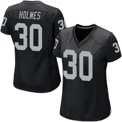 Women's Darnay Holmes Las Vegas Raiders No.30 Game Team Color Jersey - Black