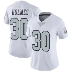 Women's Darnay Holmes Las Vegas Raiders No.30 Limited Color Rush Jersey - White