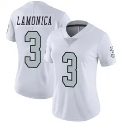 Women's Daryle Lamonica Las Vegas Raiders No.3 Limited Color Rush Jersey - White